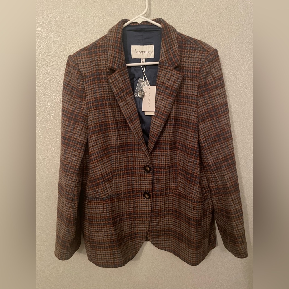 Lucy Paris Plaid Blazer